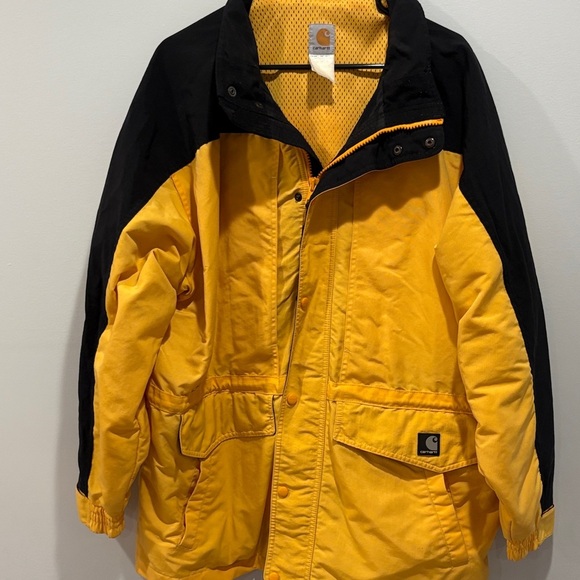 Carhartt Other - Carhartt Two-Tone Yellow and Black Coat